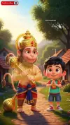 Monu and Hanuman Ji Heartwarming Story | Animated Devotional Tale